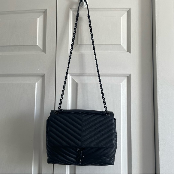Rebecca Minkoff Edie Shoulder Bag, Black - Picture 5 of 16